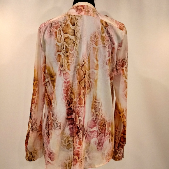 CALVIN KLEIN Sz Medium Button Down Top - Picture 4 of 8